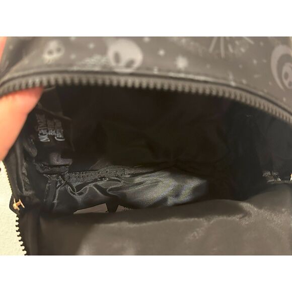 Disney Tim Burton's The Nightmare Before Christmas Black Mini Backpack NWT - Picture 4 of 8